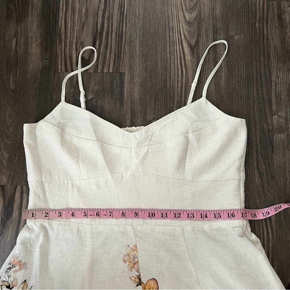 Joie NEW Linen Floral A-line Midi Summer Dress - Picture 13 of 15